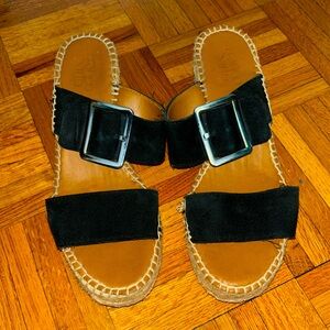 Thick strap espadrille